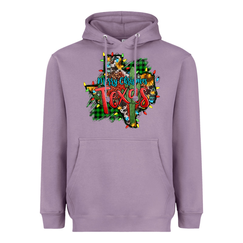 Western Desert Christmas Texas Map Heavyweight Hoodie by Jasminsmagicworld | Teevron