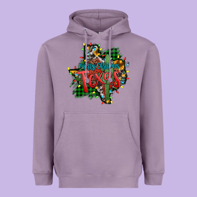 Western Desert Christmas Texas Map Heavyweight Hoodie Designed By Jasminsmagicworld