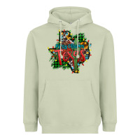 Matcha western desert christmas texas map Heavyweight Hoodie - Jasminsmagicworld