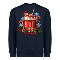 Navy hot cocoa  season Heavyweight Sweatshirt - Zillion Design Studio