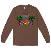 Chestnut hello summer Long Sleeve Tee - CowhideDigitalArt