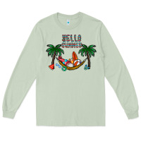 Matcha hello summer Long Sleeve Tee - CowhideDigitalArt