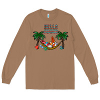 Toasted Coconut hello summer Long Sleeve Tee - CowhideDigitalArt
