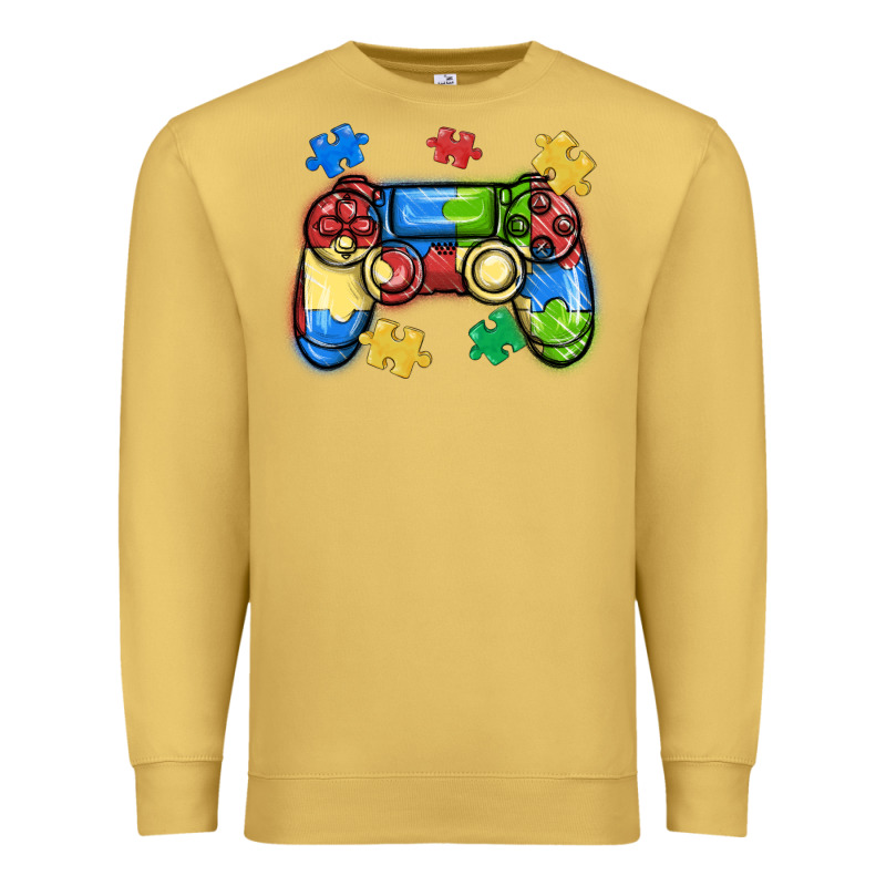 Autism Awareness Video Game Controller Premium Sweatshirt by MaliasSmallBusiness | Teevron