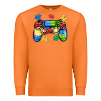 Carrot autism awareness video game controller Premium Sweatshirt - MaliasSmallBusiness