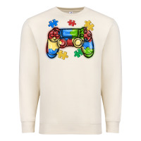 Sandshell autism awareness video game controller Premium Sweatshirt - MaliasSmallBusiness