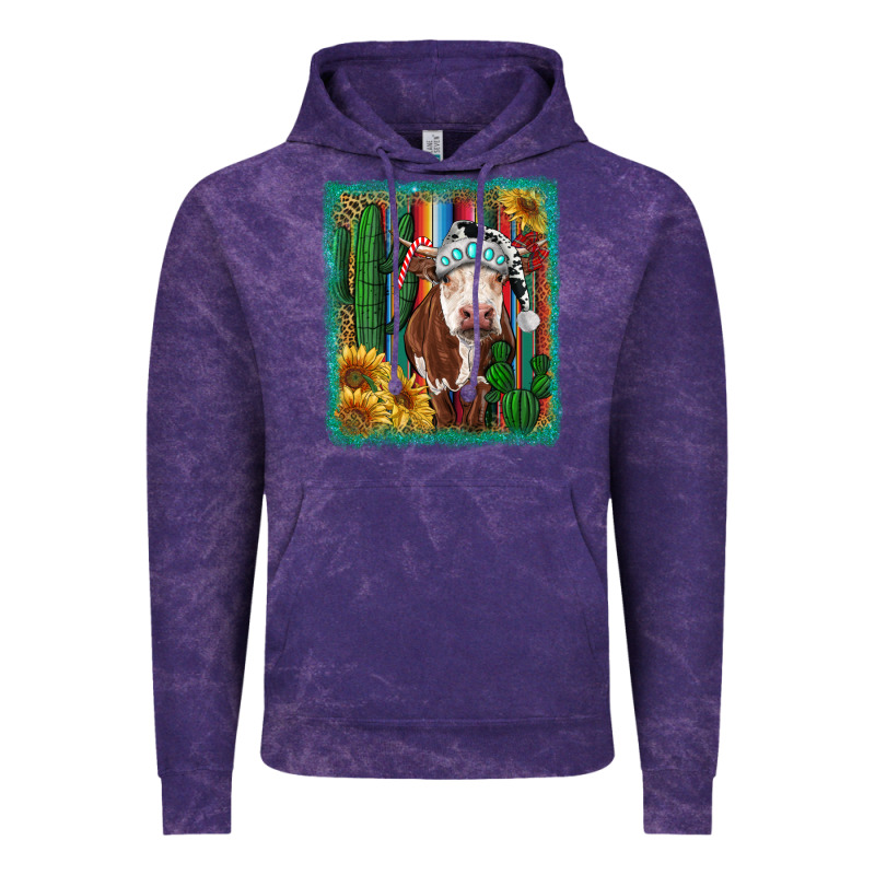 Western Christmas Cow Vintage Hoodie by RanaPortraitStore | Teevron