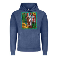 Vintage Denim Western Christmas Cow Vintage Hoodie - RanaPortraitStore