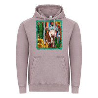 Vintage Zinc Western Christmas Cow Vintage Hoodie - RanaPortraitStore