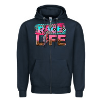 Navy race life Zipper Hoodie - AdoDesignShop