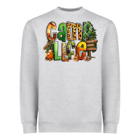 Heather Grey camp life Heavyweight Sweatshirt - RanaPortraitStore