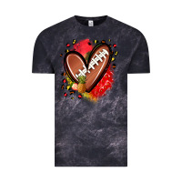 Cloud Black fruits and football heart Vintage Tee - Zillion Design Studio