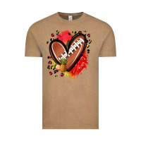 Vintage Coffee fruits and football heart Vintage Tee - Zillion Design Studio