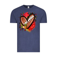 Vintage Denim fruits and football heart Vintage Tee - Zillion Design Studio