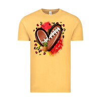 Vintage Mustard fruits and football heart Vintage Tee - Zillion Design Studio