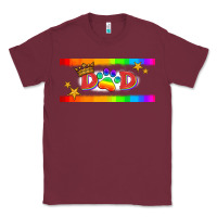 Burgundy lgbtq dad  libbey glass Classic Tee - HRA Design Shop