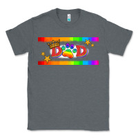 Charcoal Heather lgbtq dad  libbey glass Classic Tee - HRA Design Shop