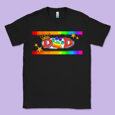 Lgbtq Dad  Libbey Glass Classic Tee Designed By Hra Design Shop
