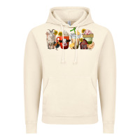 Vintage Artic farm animals coffee cups Vintage Hoodie - texasbilliewilder