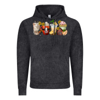 Vintage Black farm animals coffee cups Vintage Hoodie - texasbilliewilder