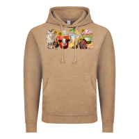 Vintage Coffee farm animals coffee cups Vintage Hoodie - texasbilliewilder