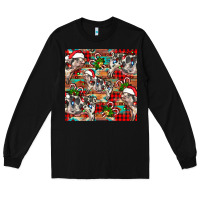 Black christmas pig  aztec Long Sleeve Tee - FaDigitalArtStudio