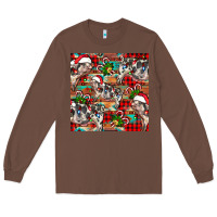 Chestnut christmas pig  aztec Long Sleeve Tee - FaDigitalArtStudio