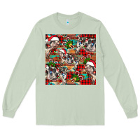 Matcha christmas pig  aztec Long Sleeve Tee - FaDigitalArtStudio