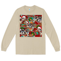 Mushroom christmas pig  aztec Long Sleeve Tee - FaDigitalArtStudio