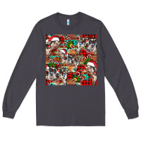 Smoke christmas pig  aztec Long Sleeve Tee - FaDigitalArtStudio