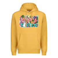 Mustard Happy Easter Premium Hoodie - NancyCooperArtShop