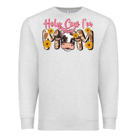 Oatmeal Heather holy cow i'm mom Premium Sweatshirt - MaliasSmallBusiness