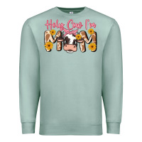 Seafoam holy cow i'm mom Premium Sweatshirt - MaliasSmallBusiness