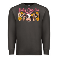 Smoke holy cow i'm mom Premium Sweatshirt - MaliasSmallBusiness