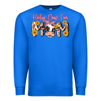 True Royal holy cow i'm mom Premium Sweatshirt - MaliasSmallBusiness