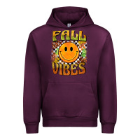 Mauve Wine fall vibes smiley face Urban Hoodie - BarkalooDesign