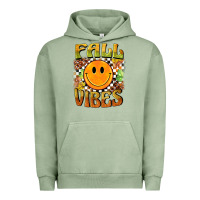 Pigment Oil Green fall vibes smiley face Urban Hoodie - BarkalooDesign
