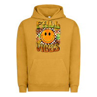 Pigment Peanut Butter fall vibes smiley face Urban Hoodie - BarkalooDesign