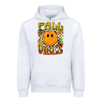 White fall vibes smiley face Urban Hoodie - BarkalooDesign