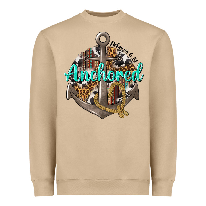Anchored Hebrews 6 19 Heavyweight Sweatshirt by texasbilliewilder | Teevron
