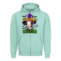 Spooky Heifer Halloween Zipper Hoodie | Teevron