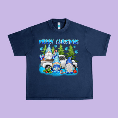 Merry Christmas Gnomies Urban Heavy Tee Designed By Texasbilliewilder