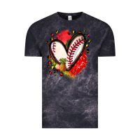 Cloud Black fruits and baseball heart Vintage Tee - Zillion Design Studio