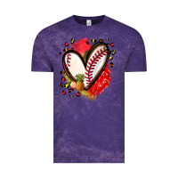 Cloud Purple fruits and baseball heart Vintage Tee - Zillion Design Studio