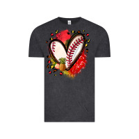 Vintage Black fruits and baseball heart Vintage Tee - Zillion Design Studio