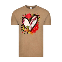 Vintage Coffee fruits and baseball heart Vintage Tee - Zillion Design Studio