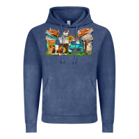 Vintage Denim farm truck coffee cups Vintage Hoodie - texasbilliewilder