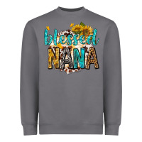 Storm blessed nana with sunflowers Heavyweight Sweatshirt - texasbilliewilder