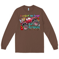 Chestnut crushed 100 days of school Long Sleeve Tee - RacoonDesign