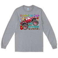 Heather Grey crushed 100 days of school Long Sleeve Tee - RacoonDesign